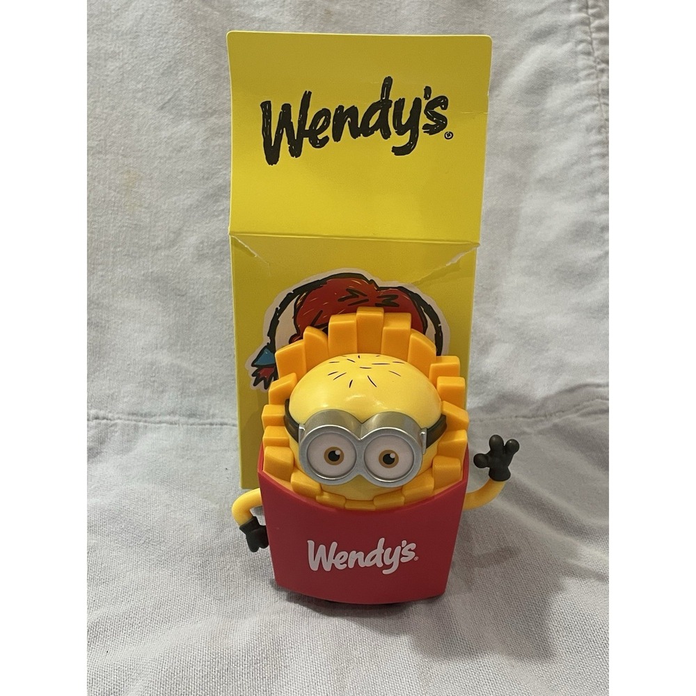 NEW Limited Edition Wendy's x Minions & Monsters Meal Toy Minion Figure - Fries